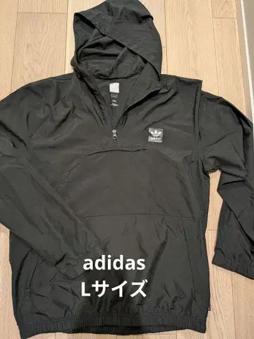 adidas 블랙 러닝 자켓 포켓 부착