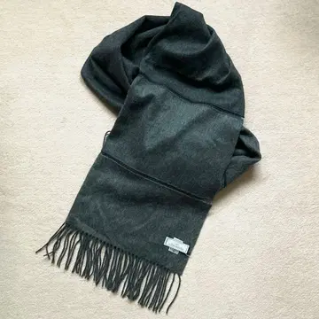 mila schon 다크 그레이 대형 스톨 캐시미어 100%