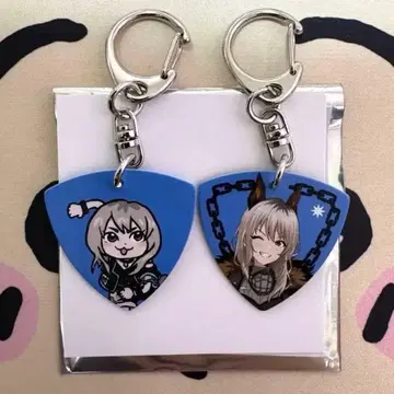 [ 낱개 판매 가능 ] 걸즈밴드클라이 카와라기 모모카 기타 피크 키링