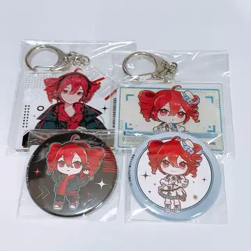 카사네 테토/DMM 복권 캔뱃지, 아크링 키링 2개 세트