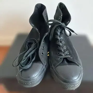 ALL STAR 블랙 하이컷 스니커즈 상자 없음