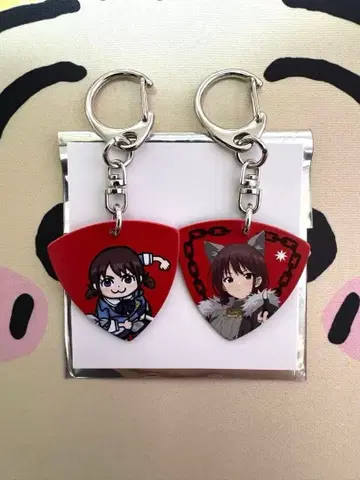 [ 낱개 판매 가능 ] 걸즈밴드클라이 이세리 니나 기타 피크 키링