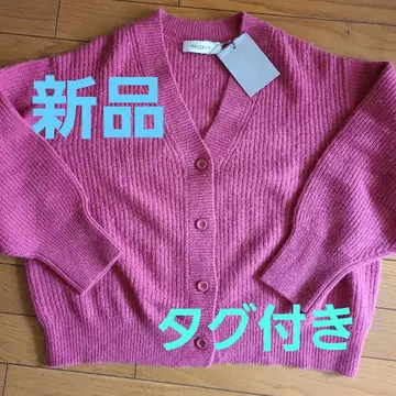 택 포함 새상품 PRIORITY 가디건 포원 소매 폭스 레레레 씨