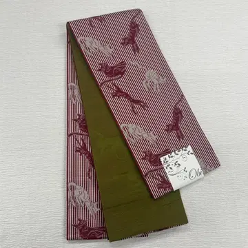 리버서블 반폭 오비 고양이