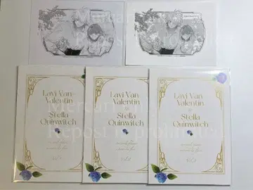 꽃 숨기는 너의 메테올 신규 일러스트 SS 리플렛 3종 / 페이퍼 2장