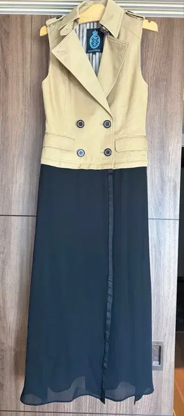 미사용 새상품! 베이지 더블 브레스트 베스트