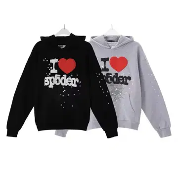 SP5DER I SP5DER 후드티 블랙 / 그레이