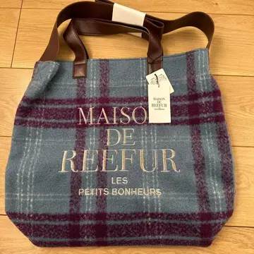 메종 드 리퍼 체크 토트백 리화