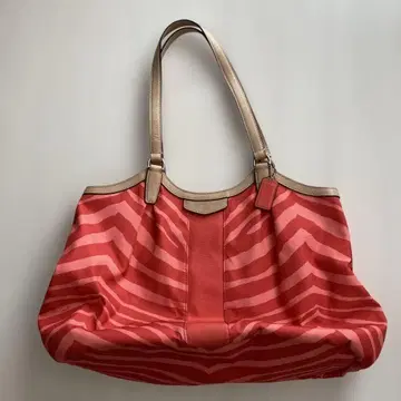 오렌지 스트라이프 숄더백