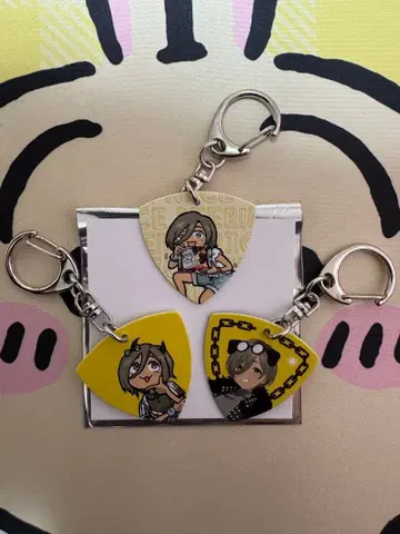 루파 기타 피크 키링 걸즈 밴드 크라이