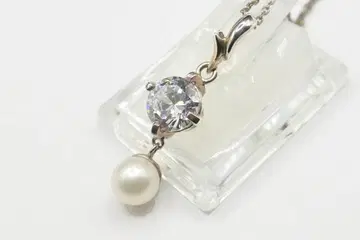 미사용 e.m. 지르코니아 펄 목걸이 펜던트