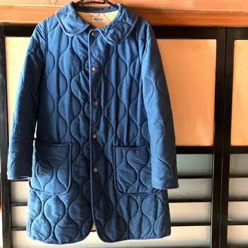 BEAMS BOY 네이비 퀼팅 자켓