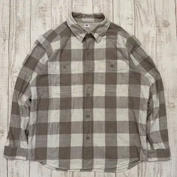 UNIQLO 유니클로 코튼 플란넬 셔츠 좋은 패턴