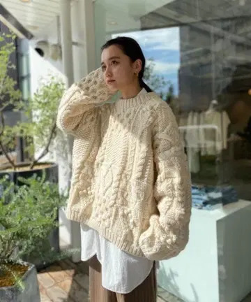 새상품급 TODAYFUL 투데이풀 Pattern Hand Knit