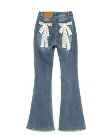 레이스 리본 데님 andmary S 사이즈