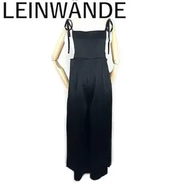 LEINWANDE 새틴 살로펫 와이드 팬츠 블랙 검정 드레이프감 소재