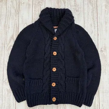 어반 리서치 도어스 로우 게이지 숄카라 케이블 가디건