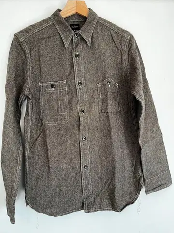 BIG YANK 브라운 긴팔 셔츠 S