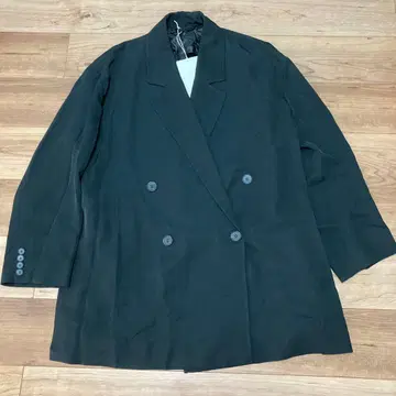 미사용 새상품 오버 사이즈 COS 블랙 더블 브레스트 자켓 M L