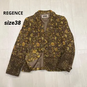 REGENCE 레지앙스 와셔 자켓 꽃무늬 테일러드 자켓