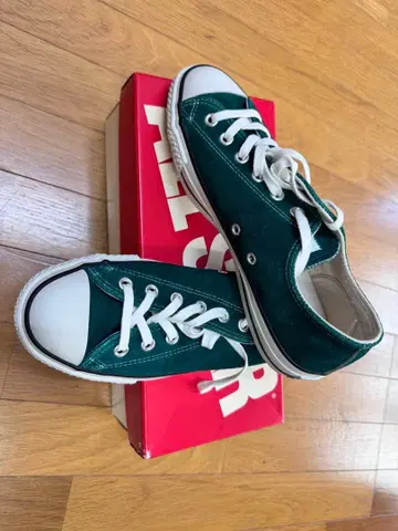Converse 그린 스웨이드 로우컷 스니커즈 Japan