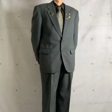 그린 코디 셋업 핀즈 총무늬 넥타이 셔츠 결혼식 성인식 멋짐