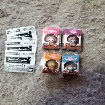 산리오 캐릭터즈 미니어처 패키지 컬렉션 4종