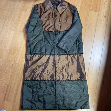 이탈리아제 브라운 그린 퀼팅 다운 자켓