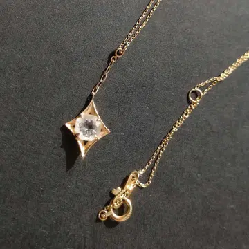 [스타 주얼리] k10 골드 별 모양 펜던트 목걸이 쿼츠