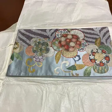 꽃무늬 자수 후쿠로 오비 교토미야스