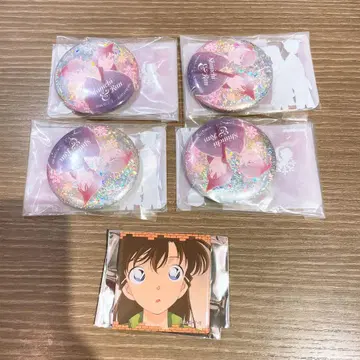 명탐정 코난 유미란(모리 란) 남도일(쿠도 신이치) 캔뱃지 세트