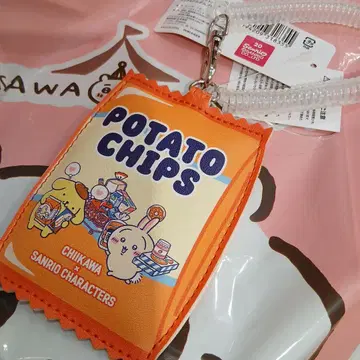 치이카와 산리오 콜라보 패스 케이스 토끼 폼폼푸딩