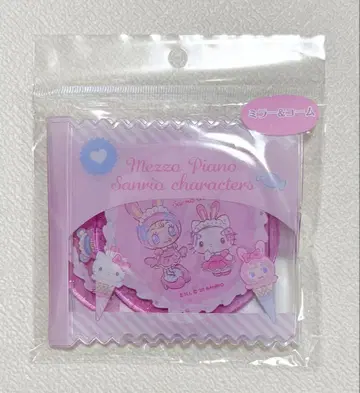 메조 피아노 산리오 캐릭터 거울 빗