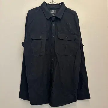 VOLCOM MINNRET FLANNEL L-G 볼컴 BLK