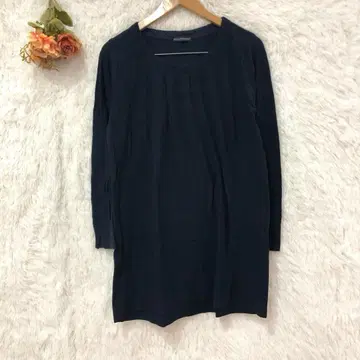 파이널디시전 긴팔 원피스 [ F ] 면 100% 튜닉 네이비