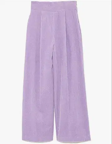 택 포함 미사용 새상품 FRAY I.D 하이웨스트 코듀로이 팬츠 라벤더