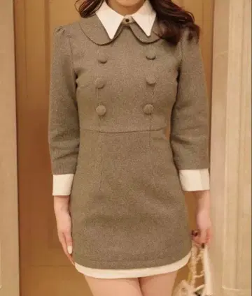 ciel 프론트 버튼 도킹 미니 원피스