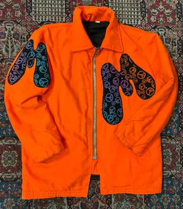 오렌지 집업 자켓