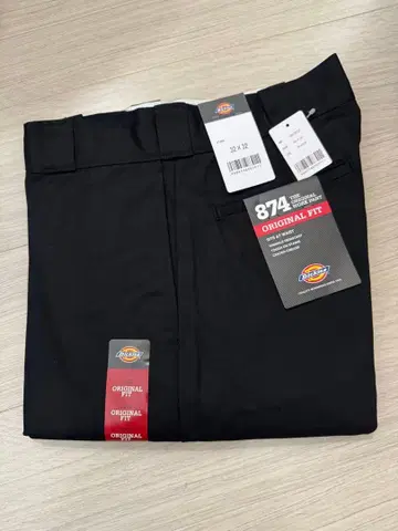 32 x 32 블랙 디키즈 874 워크 팬츠