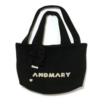 Milky pile tote bag with chouchou black