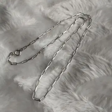 [ 45cm ] 실버 925 로듐 도금 체인 목걸이
