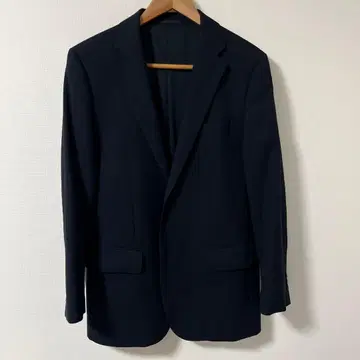 유니클로 스트레치 울 자켓 트윌 네이비