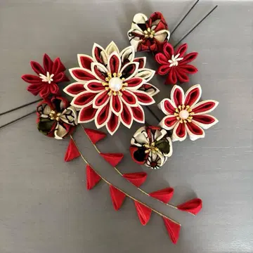 기모노 하카마 졸업식 시치고산용 머리 장식 코사지#948