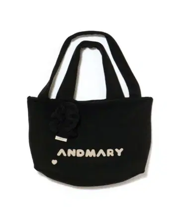 Milky pile tote bag with chouchou black