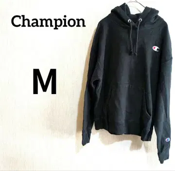 Champion Reverse Weave 후드티 블랙 [ M ]