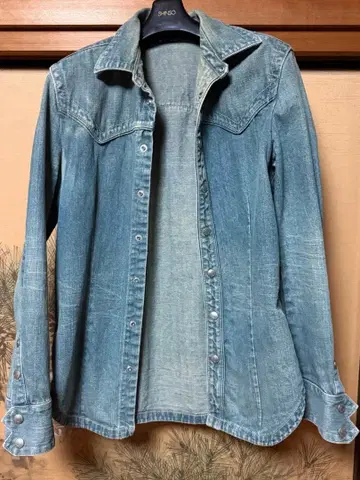 골티에 데님 셔츠