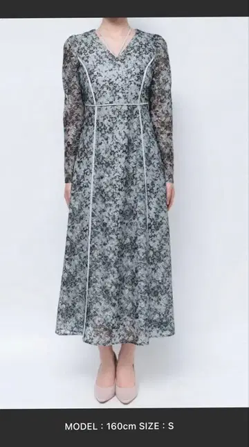 LAGUNAMOON 레이스 프린트 원피스 S 사이즈