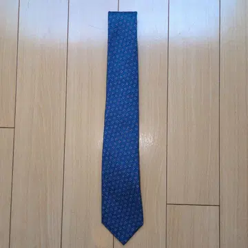 폴 스튜어트 꽃무늬 슬림 타이 파랑 넥타이