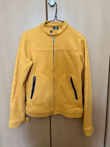 HYSTERIC GLAMOUR 옐로우 컬러 플리스 자켓 히스걸