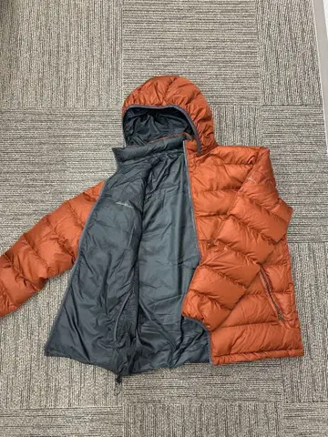 새상품급 00s 에디바우어 리버서블 후데트 다운 자켓 두툼함